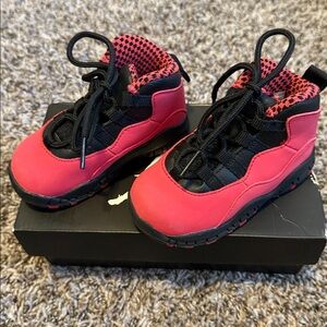 Jordan Retro Black and Red Sneakers